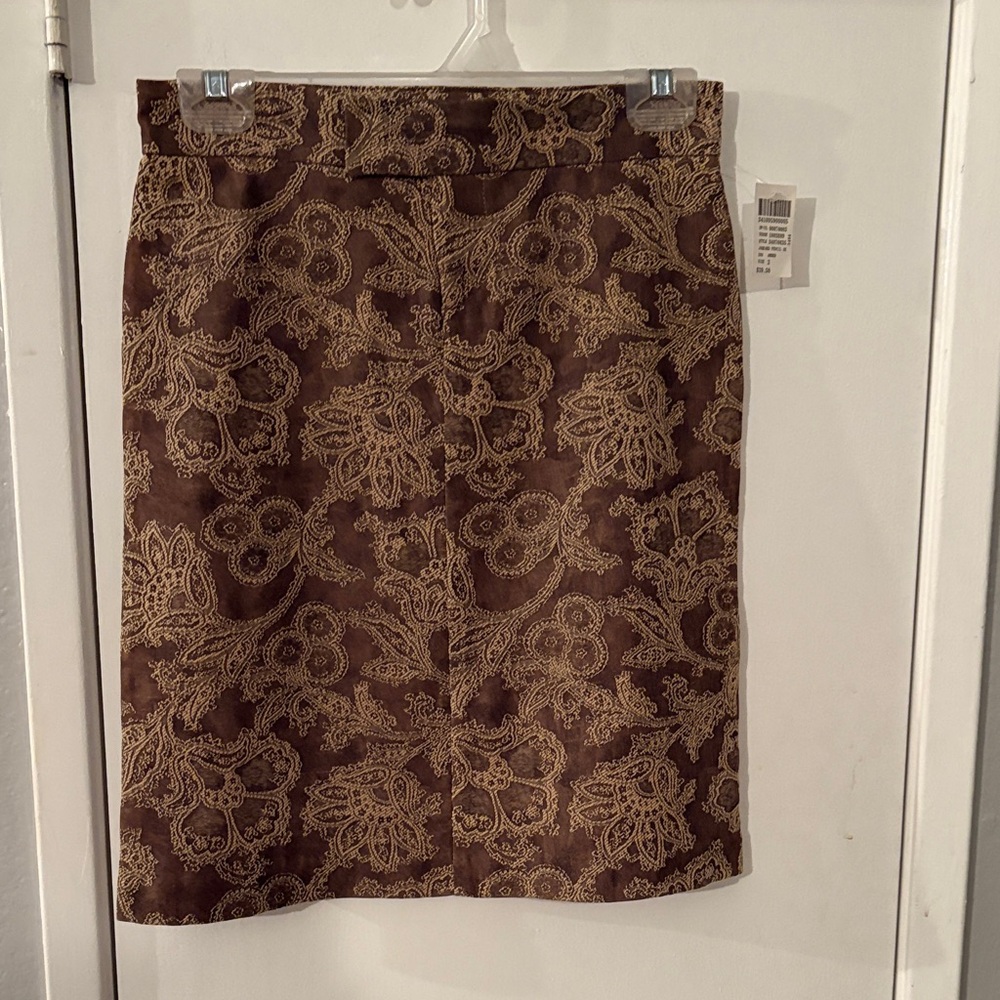 Vintage look Brown Floral Skirt
